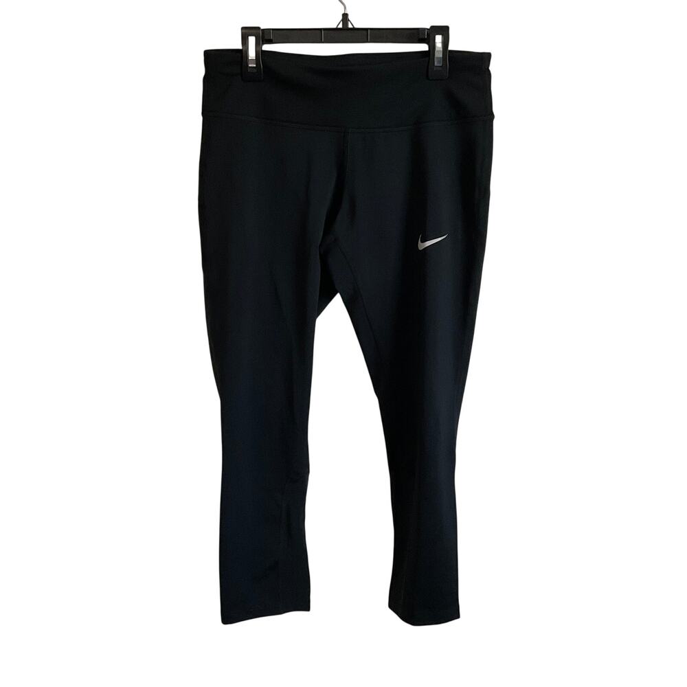 Nike Running‎ Dri Fit Cropped Black Leggings - Size Small